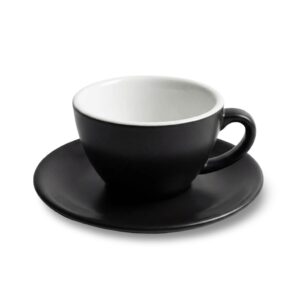 Nero Lungo Cup & Saucer Matte Black 150 ml