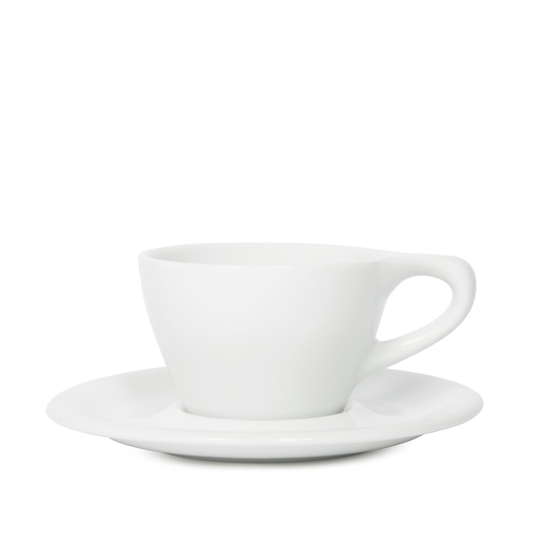notNeutral Lino 180 ml dubbele cappuccino-kop en schoteltje