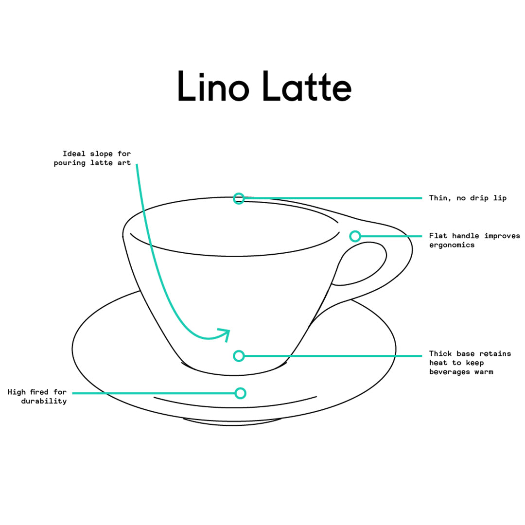 notNeutral Lino 240 ml Kleine T Latte-Tasse t und Untertasse – Bild 3
